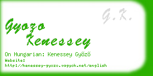 gyozo kenessey business card
