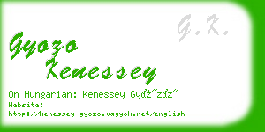 gyozo kenessey business card